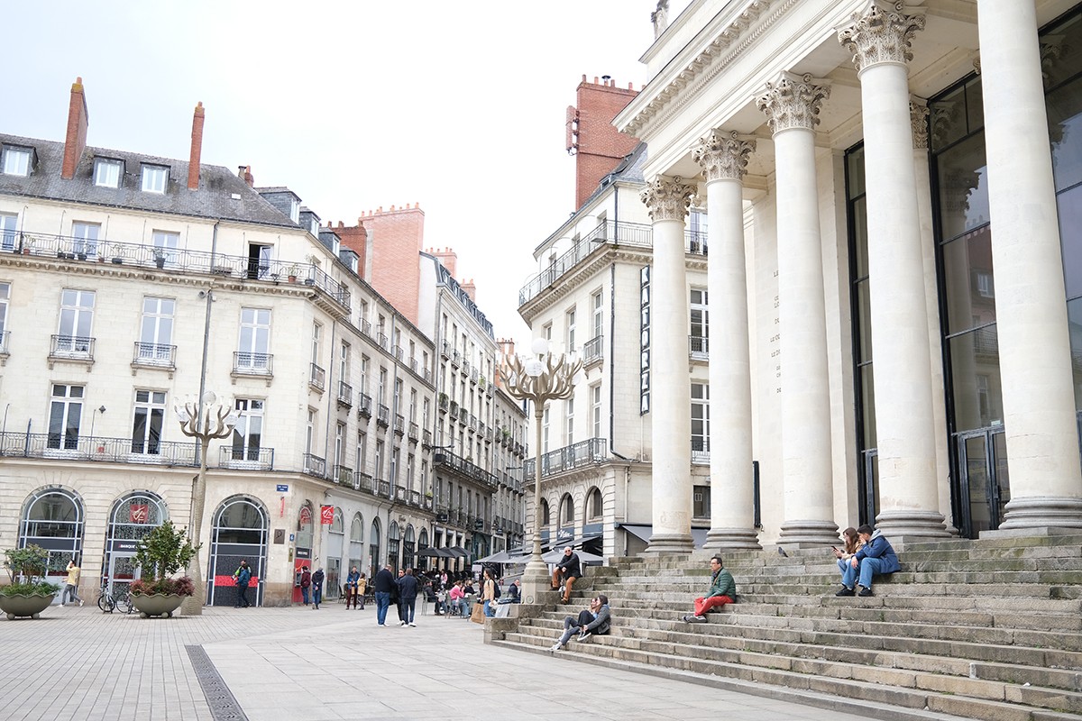 Juwel der Stadtplanung in Nantes: Der Graslin-Platz im gleichnamigen Quartier. 