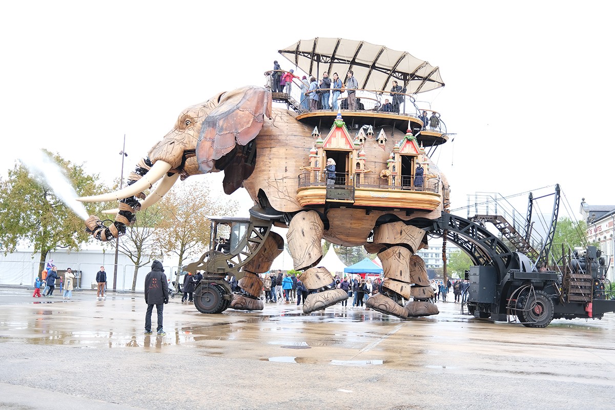 Majestätische Maschine: Der Elefant ist zum Wahrzeichen der Stadt Nantes geworden.