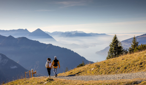 Traumhafte Herbstwanderung auf der Schynige Platte in der Region Interlaken.