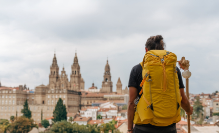 Blick auf Santiago de Compostela.