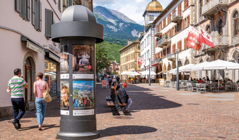die charmanten Strassen der Altstadt in Sion