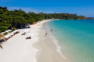 Der Hat Sai Kaew in Ko Samet und sein berühmter weisser Sand.