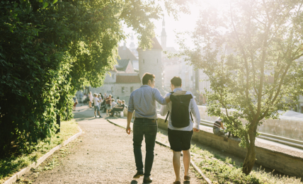 Spaziergang durch Tallinn in Estland.